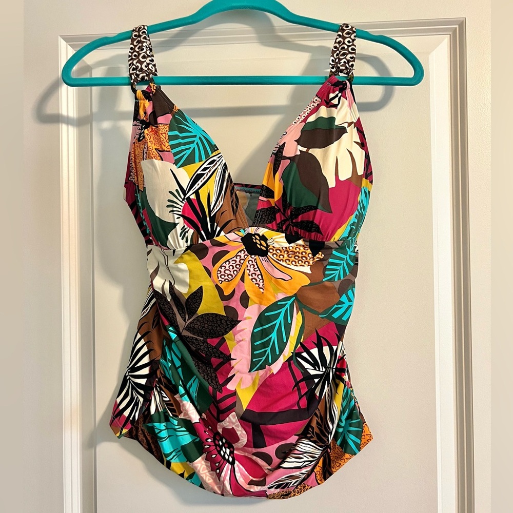 Bleu Rod Beattie Multicolor Floral Tankini